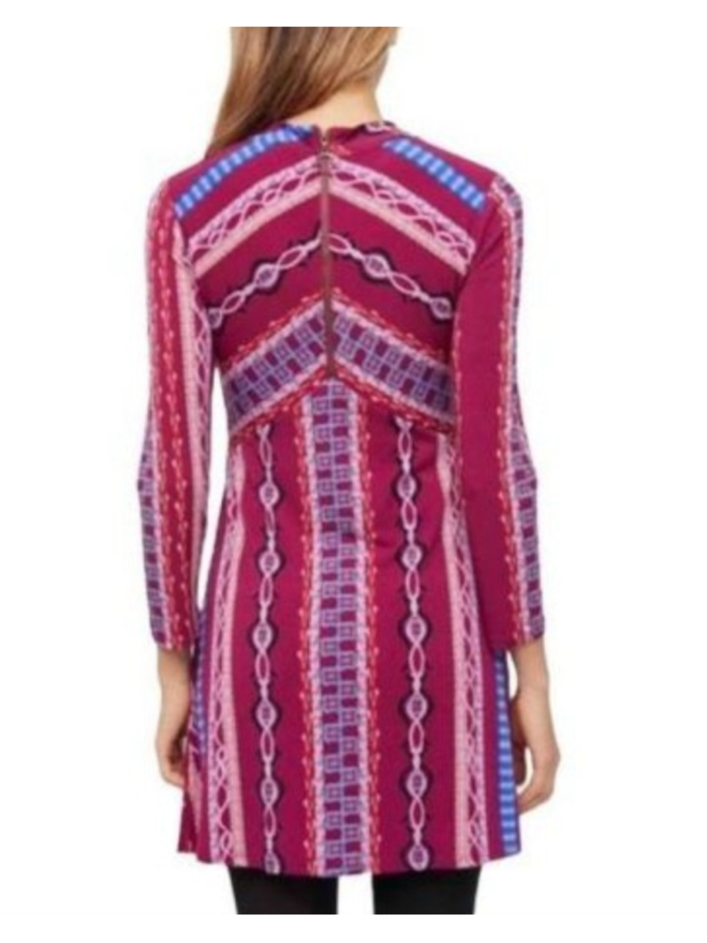 Free People Stella Mini Dress Long Sleeve Fit & Flare Sz XS - Picture 2 of 6